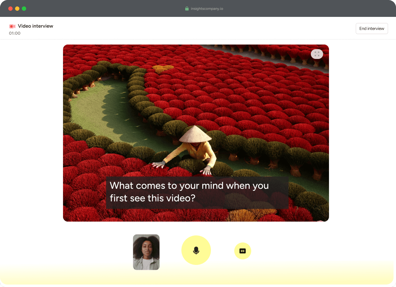 AI-moderated interviews