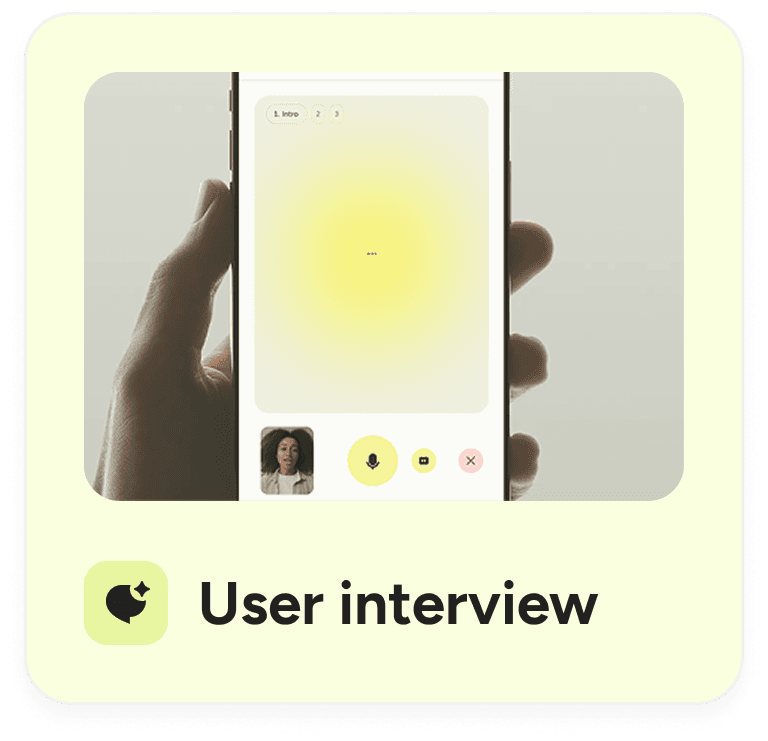 User interview