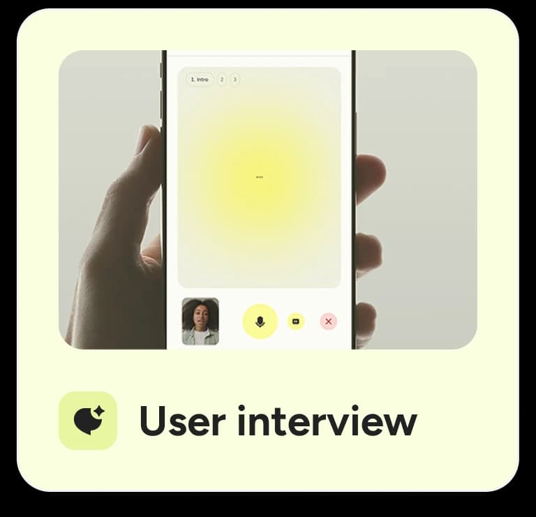 User interview
